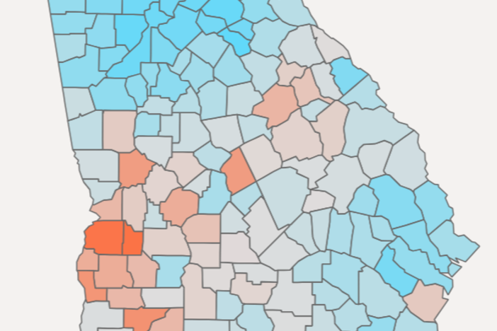 Map of Georgia Counties